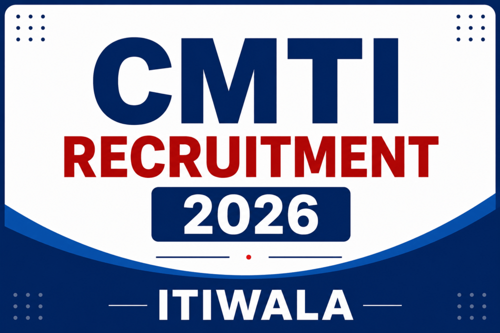 CMTI Recruitment 2026 notification for 14 Project Assistant-I vacancies for ITI pass candidates by ITIWALA.